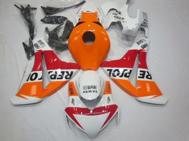 Carénages Moto Honda CBR1000RR 2008-2011 - Orange Blanc Rouge Noir Brillant Repsol