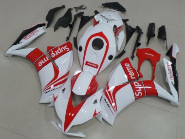 Carénages Moto Honda CBR1000RR 2012-2016 - Blanc Rouge Supreme