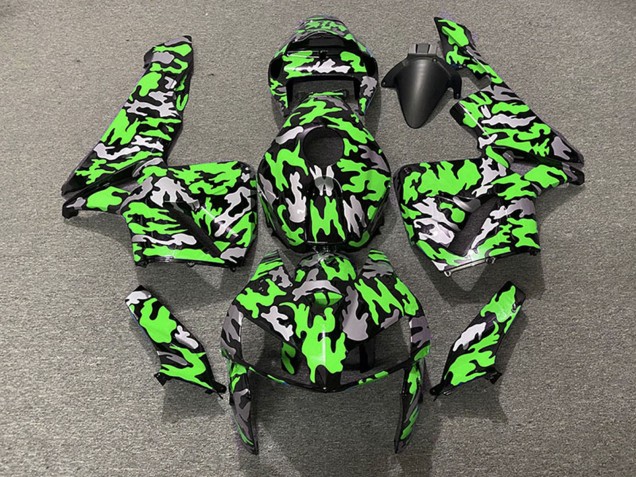 Carénages Moto Honda CBR600RR 2005-2006 - Camouflage Vert