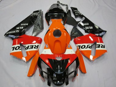 Carénage Moto Honda CBR600RR 2005-2006 - Orange Blanc Rouge Noir Brillant Repsol