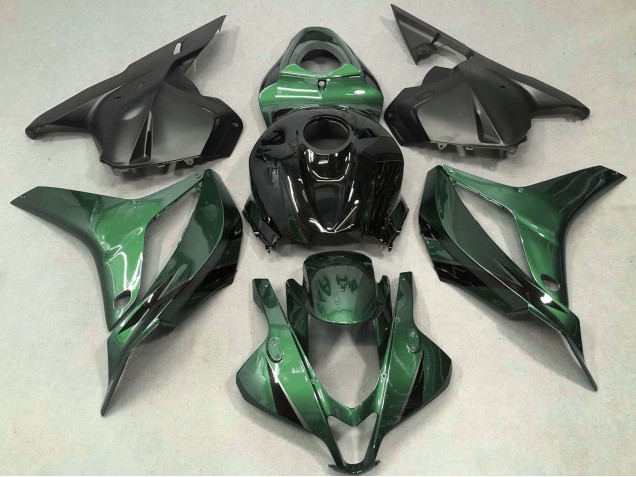 Carénage Moto Honda CBR600RR 2009-2012 - Vert Noir Brillant OEM Style