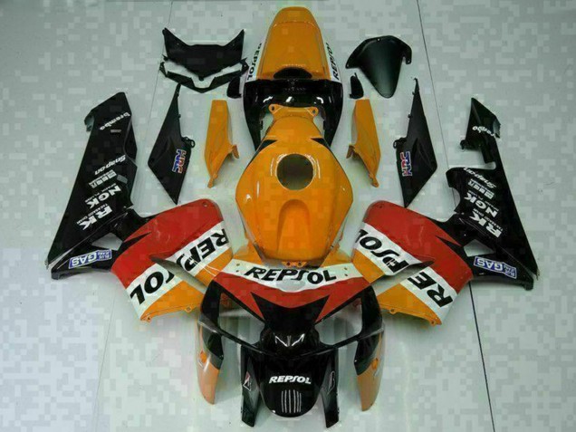 Carénages Moto Honda CBR600RR 2005-2006 - Orange Blanc Rouge Noir Repsol