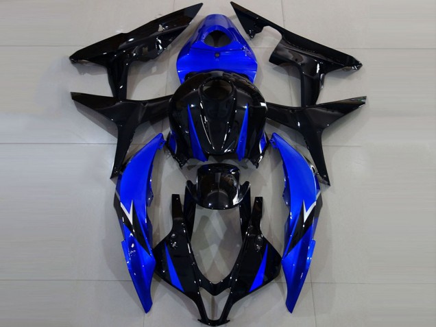Carénages Moto Honda CBR600RR 2007-2008 - Bleu Noir Brillant