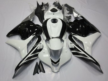 Carénages Moto Honda CBR600RR 2009-2012 - Blanc Noir Brillant