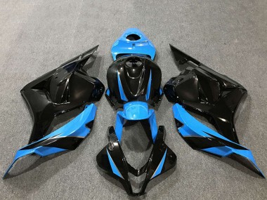 Carénages Moto Honda CBR600RR 2009-2012 - Sky Bleu Noir Brillant