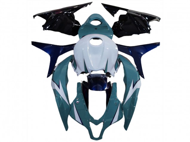 Kits Carénage Moto Honda CBR600RR 2009-2012 - Blanc Bleu Noir Brillant