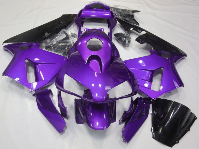 Carénage Moto Honda CBR600RR 2003-2004 - Violet Noir Brillant
