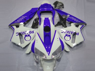 Carénages Moto Honda CBR600RR 2003-2004 - Blanc Bleu Pramac