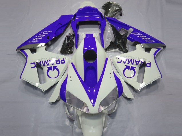 Carénages Moto Honda CBR600RR 2003-2004 - Blanc Bleu Pramac