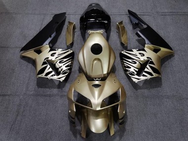 Carénages Moto Honda CBR600RR 2005-2006 - Or Noir Blanc
