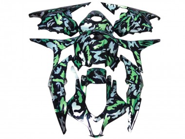 Carénages Moto Honda CBR600RR 2009-2012 - Vert Gris Camouflage