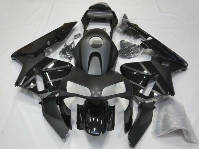 Carénages Moto Honda CBR600RR 2003-2004 - Noir Brillant Noir Mat
