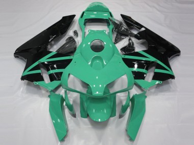 Carénages Moto Honda CBR600RR 2003-2004 - Vert Menthe Noir Brillant