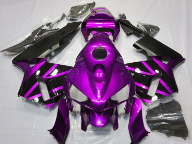 Carénages Moto Honda CBR600RR 2005-2006 - Violet Noir Brillant Design