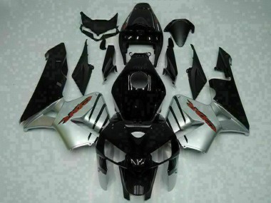 Carénages Moto Honda CBR600RR 2005-2006 - Noir Brillant Argent