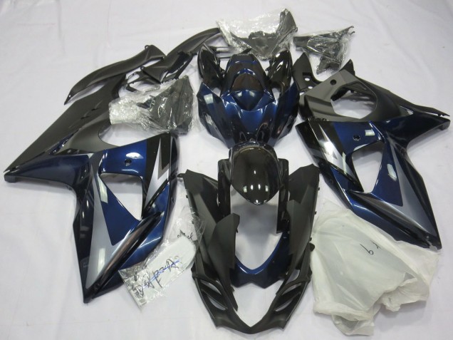 Carénages Moto Suzuki GSXR 1000 2009-2016 - Bleu Argent Noir