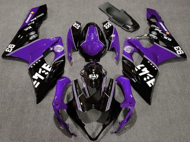 Carénages Moto Suzuki GSXR 1000 2005-2006 - Violet Noir Brillant Blanc