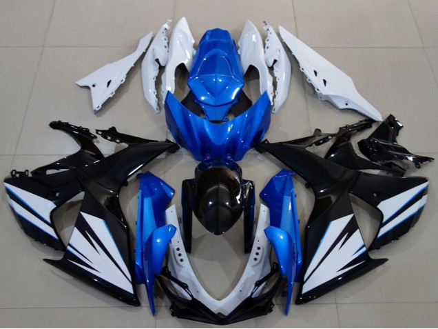Carénage Moto Suzuki GSXR 1000 2009-2016 - Blanc Bleu Noir