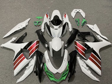 Carénages Moto Suzuki GSXR 1000 2009-2016 - Blanc Rouge Vert Noir