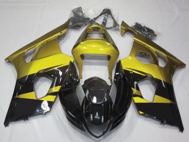 Carénages Moto Suzuki GSXR 1000 2003-2004 - Jaune Noir Brillant