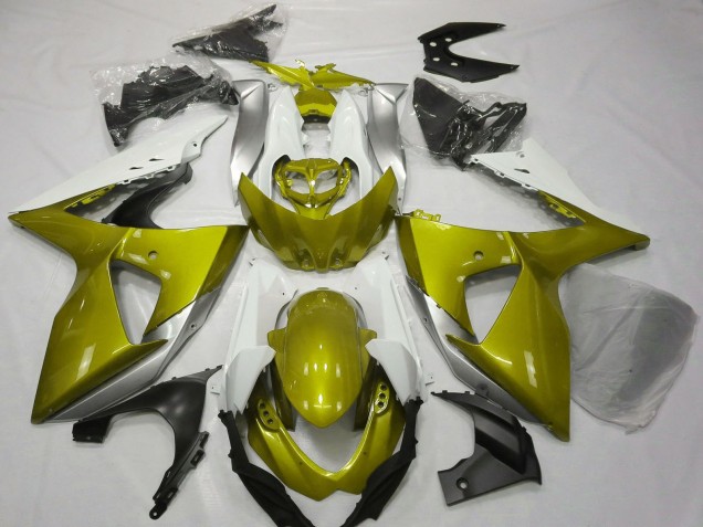 Carénages Moto Suzuki GSXR 1000 2009-2016 - Blanc Jaune