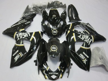 Carénages Moto Suzuki GSXR 1000 2009-2016 - Noir Brillant Lucky Strike