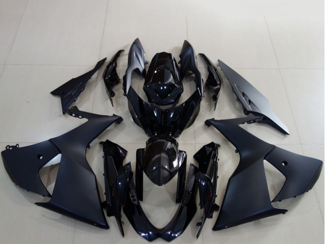 Carénages Moto Suzuki GSXR 1000 2009-2016 - Noir Mat Noir Brillant