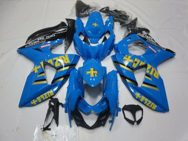 Carénages Moto Suzuki GSXR 1000 2009-2016 - Bleu Or Noir Rizla