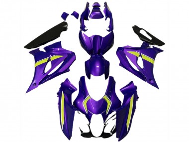 Carénages Moto Suzuki GSXR 1000 2017-2024 - Violet Jaune Style
