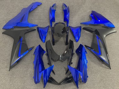 Carénages Moto Suzuki GSXR 600 / GSXR 750 2011-2024 - Bleu Noir Gris