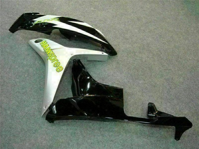 Carénage Moto Honda CBR600RR 2007-2008 - Blanc Vert Noir Brillant Hannspree