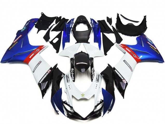 Carénages Moto ABS Suzuki GSXR 600 / GSXR 750 2011-2024 - Bleu Blanc Rouge