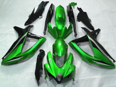 Carénages Moto Suzuki GSXR 600 / GSXR 750 2008-2010 - Vert Argent Noir Brillant