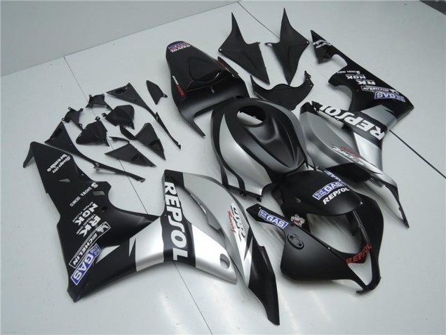 Carénages Moto Honda CBR600RR 2007-2008 - Noir Mat Argent Gris Repsol