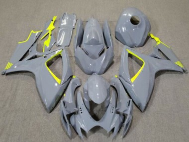 Carénages Moto Suzuki GSXR 600 / GSXR 750 2006-2007 - Nardo Gris Haute Visibilité Jaune