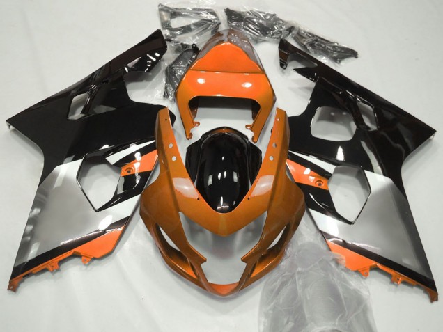Carénages Moto Suzuki GSXR 600 / GSXR 750 2004-2005 - Orange Argent Noir