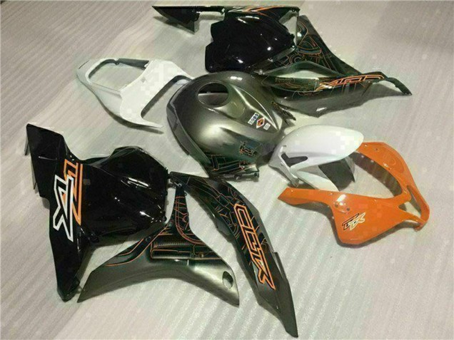 Carénages Moto Honda CBR600RR 2009-2012 - Blanc Orange Noir Brillant