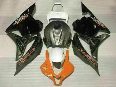 Carénages Moto Honda CBR600RR 2009-2012 - Blanc Orange Noir Brillant