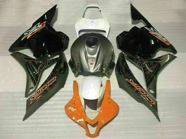 Carénages Moto Honda CBR600RR 2009-2012 - Blanc Orange Noir Brillant