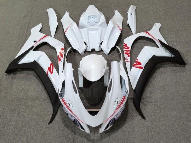 Carénages Moto Kawasaki ZX10R 2016-2020 - Blanc Perle Noir Rouge