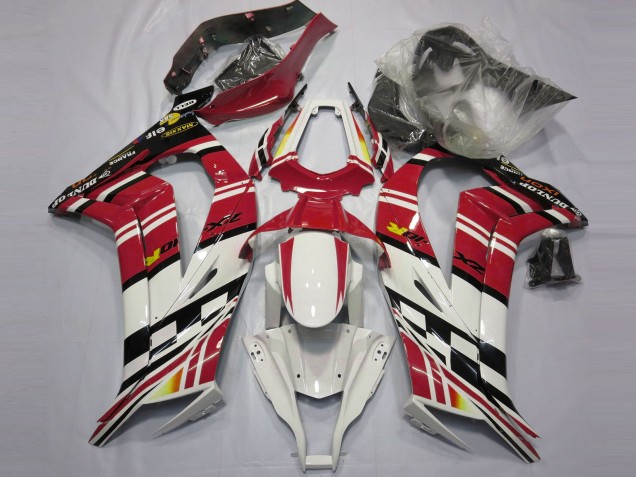 Carénages Moto Kawasaki ZX10R 2011-2015 - Rouge Noir Blanc Jaune