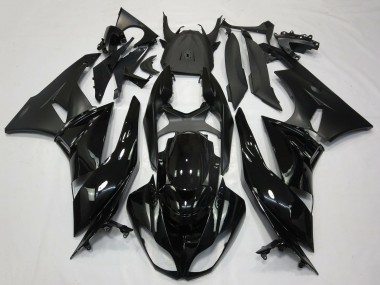 Carénages Moto Kawasaki ZX6R 2009-2012 - Noir Brillant Noir Mat