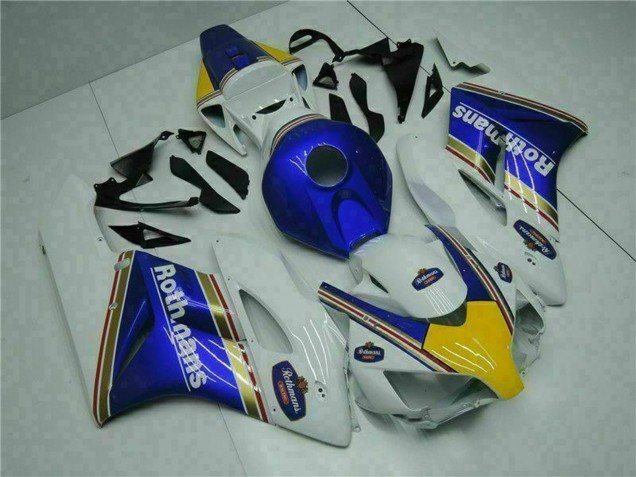Carénage Moto Honda CBR1000RR 2004-2005 - Blanc Bleu Jaune Rothmans