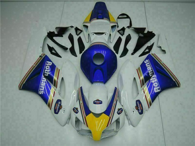 Carénage Moto Honda CBR1000RR 2004-2005 - Blanc Bleu Jaune Rothmans