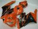 Carénages Moto Honda CBR1000RR 2004-2005 - Orange Noir Brillant