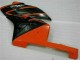 Carénages Moto Honda CBR1000RR 2004-2005 - Orange Noir Brillant