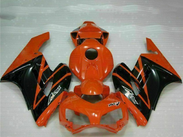 Carénages Moto Honda CBR1000RR 2004-2005 - Orange Noir Brillant