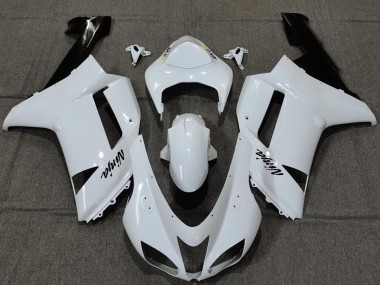 Carénages Moto Kawasaki ZX6R 2007-2008 - Plaine Blanc Gloss