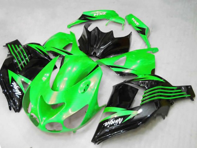 Carénages Moto Kawasaki ZX14R ZZR1400 2012-2024 - Vert Noir Brillant Blanc Ninja