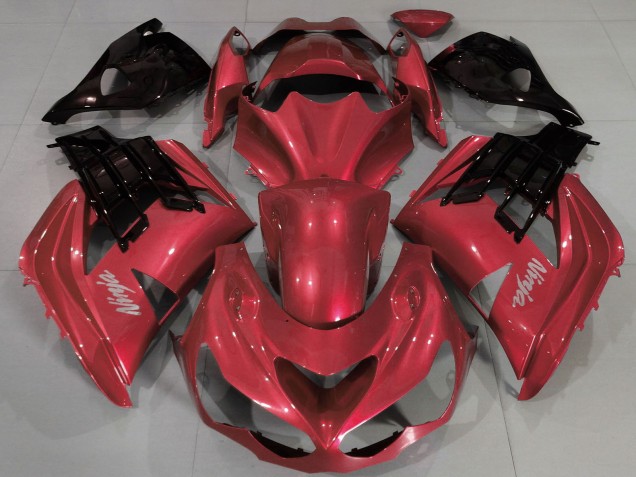Carénages Moto Kawasaki ZX14R ZZR1400 2012-2024 - Rouge Noir